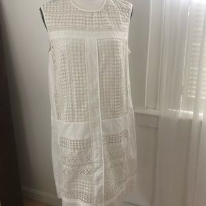 J Crew eyelet shift dress size S